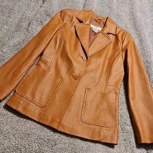Tower Hill Ladies Tan Leather Jacket